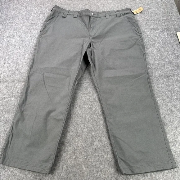Duluth Trading Pants Mens 46x30 Gray DuluthFlex Fire Hose Carpenter Relaxed Fit - Picture 4 of 16